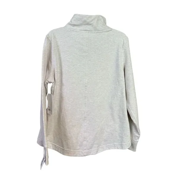 YOGALICIOUS Cloud Plush Womans Sweatshirt Sz L Oatmeal NWT - Image 2