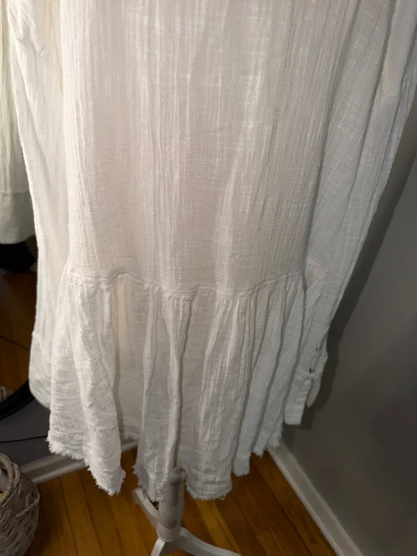 We The Free White Button-Front Gauze Blouse - Image 8