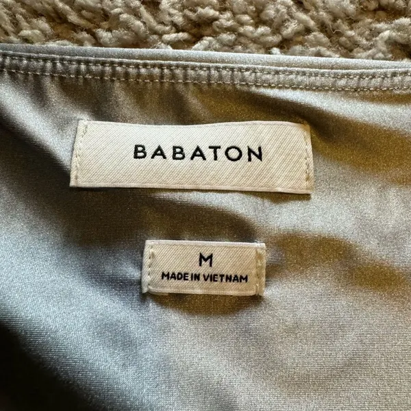 Babaton Black Asymmetrical Long Sleeve Top - Image 9