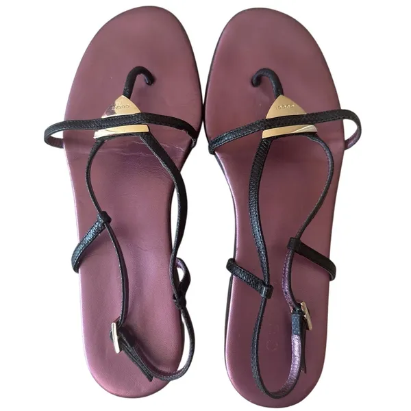 Gucci Tom Ford Era Thong‎ Sandals Metallic Purple 7B - Image 14