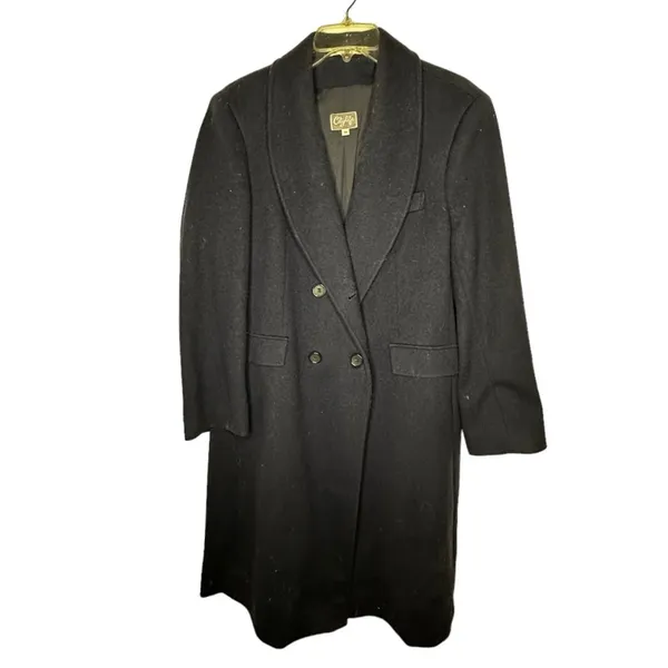 Vintage CityLife‎ Wool Full Length Coat Size 12 - Image 2
