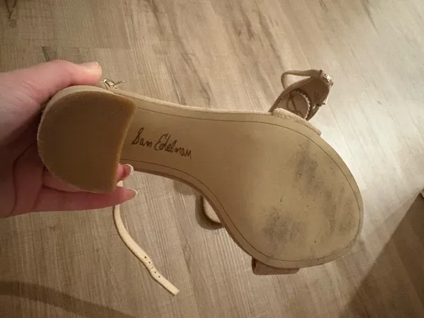Sam Edelman Heels Suede Tan 6 - Image 3