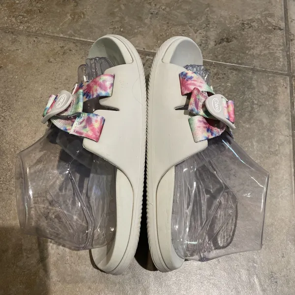 Chacos Women's Chillos Sandal Slide Light Tie Dye Size 9 Adjustable Strap - Image 6