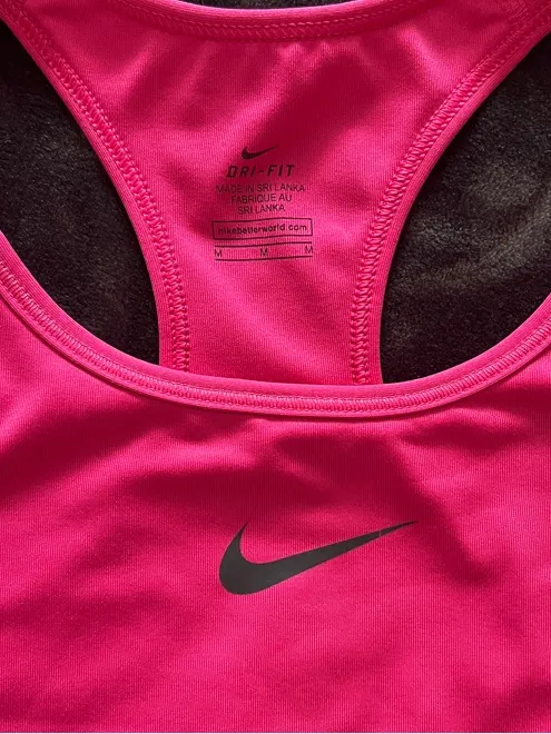 Nike Pink Dri-FIT Racerback Sports Bra - Image 6