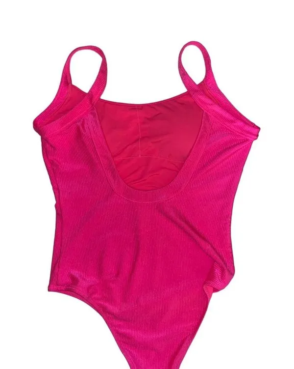 Aerie Hot Pink One Piece Bathing Suit Large - Image 3