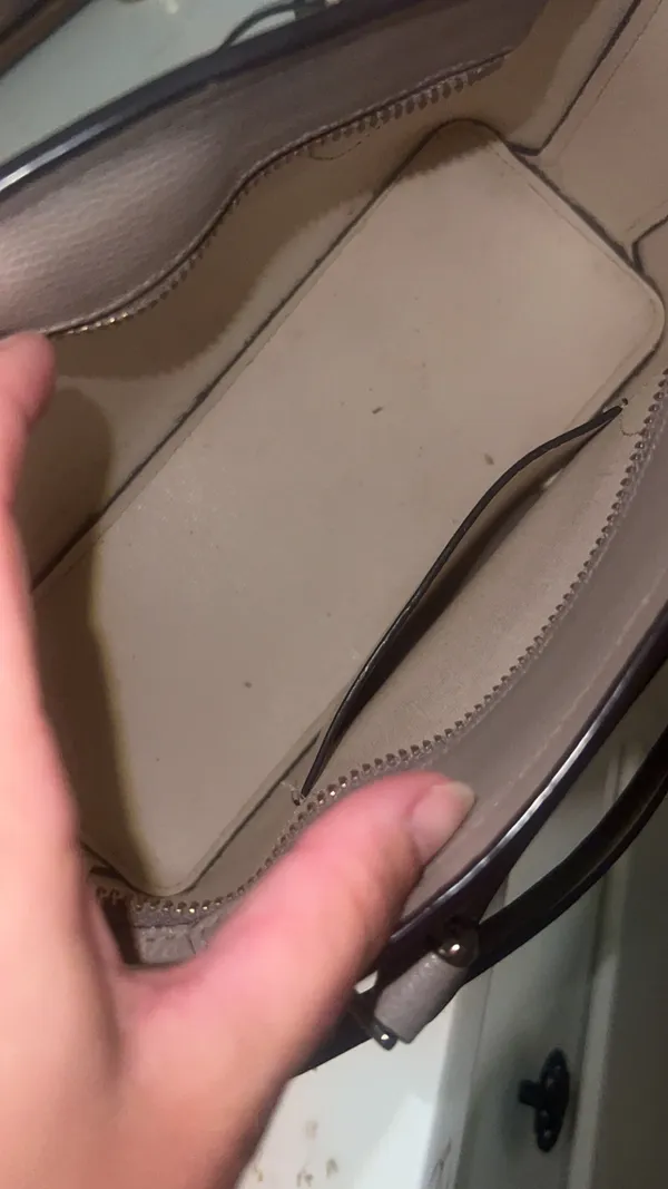 Kate Spade Purse Grey Leather - Image 3