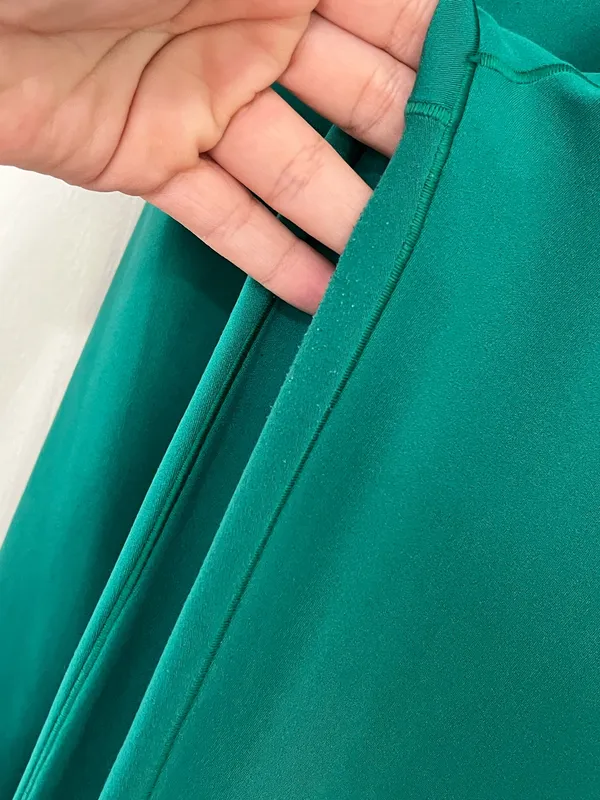 Aerie OFFLINE Real Me Crossover Flare Leggings Green Yoga Pants Athleisure Y2K M - Image 5