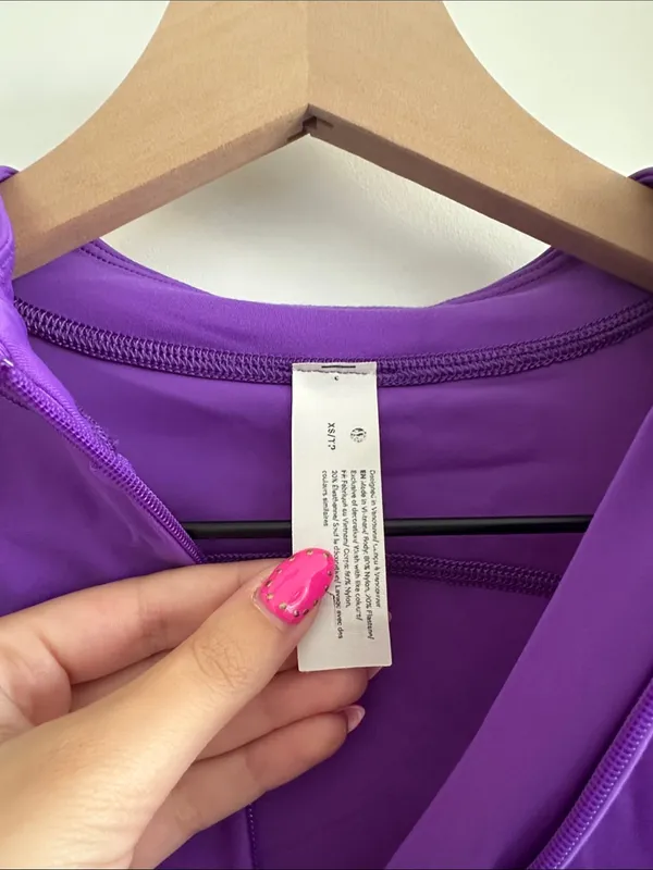 Purple Lululemon cropped nylon quarter zip - Image 4