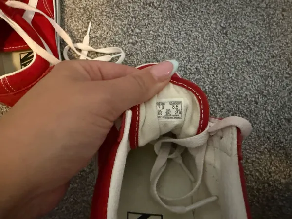 Red Old School Vans  - Image 4