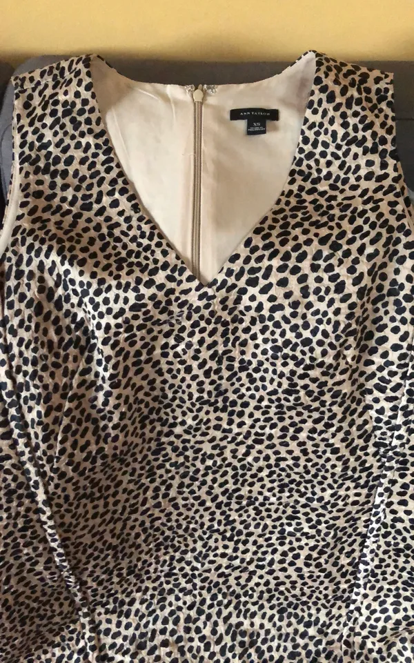 Ann Taylor Leopard Print Sleeveless Dress XS - Image 5