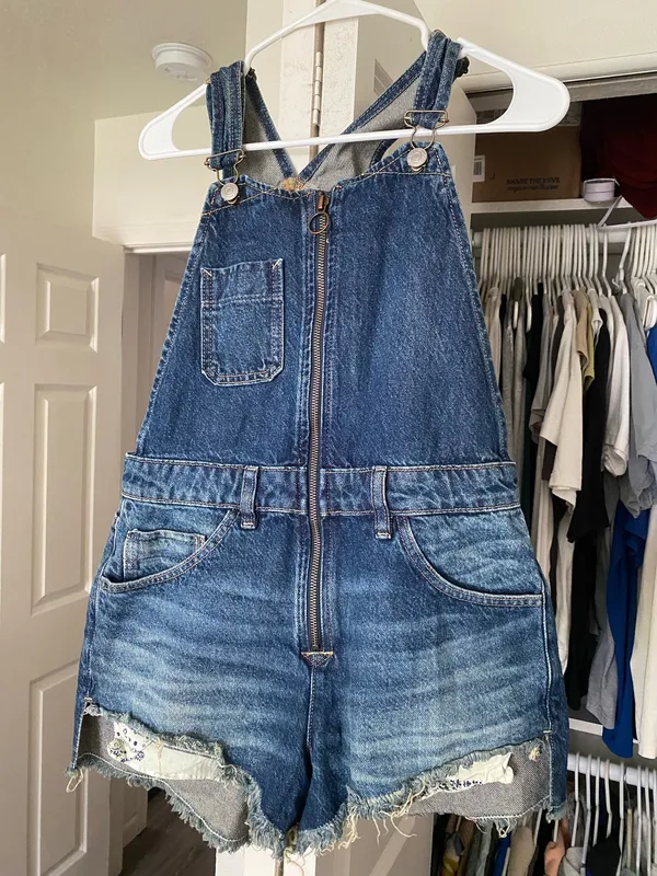 Free People We The Free Sunkissed Denim Overalls - Image 2