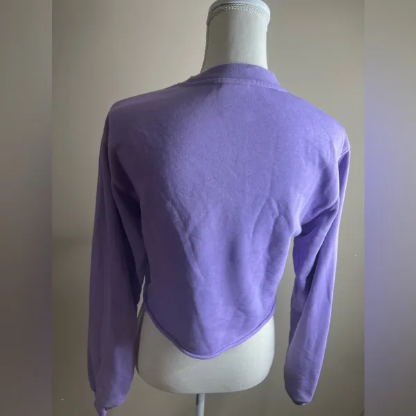 Aritzia TNA airy perfect fleece crop sweatshirt XS - Image 11
