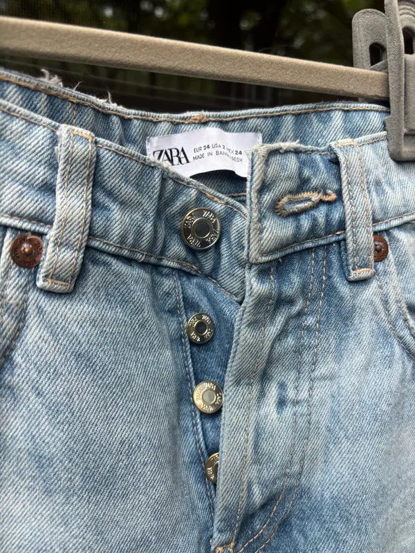 ZARA Straight Distressed Jeans - Image 3