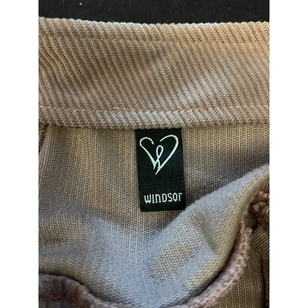 Windsor Skirt Womens Small Pink Blush Corduroy Pleated Mini Skater Stretch - Image 3