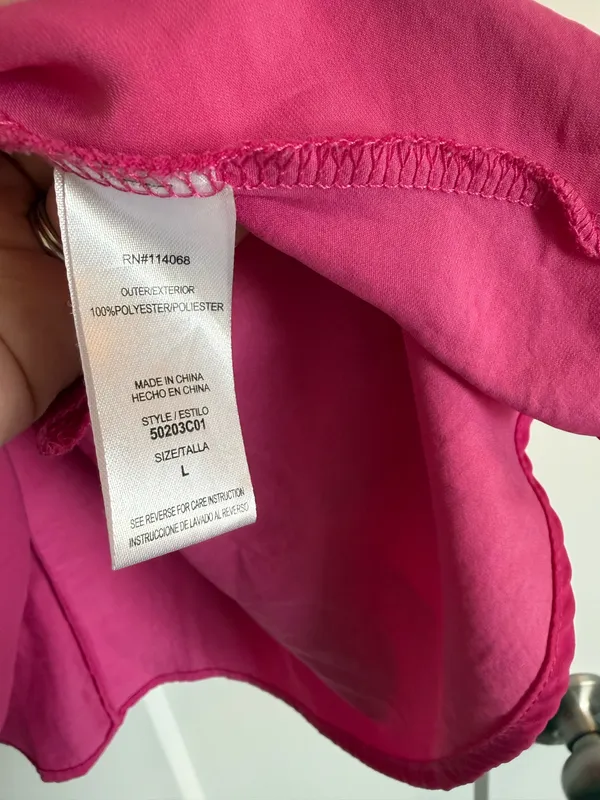 Pink ruffle dress Size L - Image 5