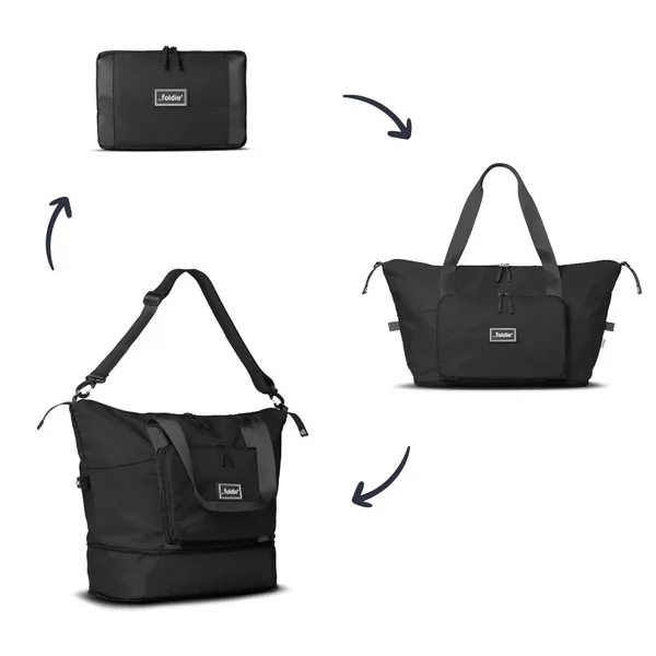 Foldie Travel Bag Black - Image 2