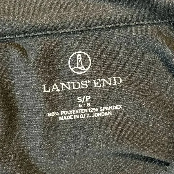 Lands End Women’s Black Hoodie Jacket Full Zip Up Small - Image 6
