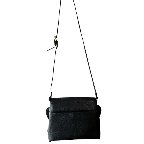 BRAND NEW ~ Small Black Textured Leather ? Cross Body Purse Shoulder Bag - Image 8