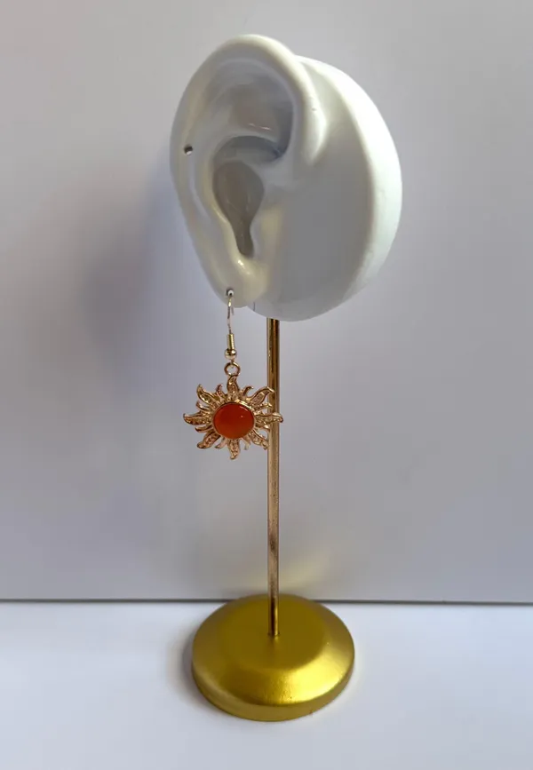 Sunflower Dangle Drop Earrings for Women Gold - Image 5