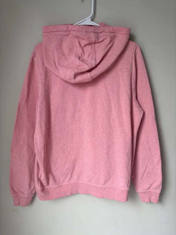 Nike Pink Women Crewneck Hoodie With White Swoosh L - Image 2