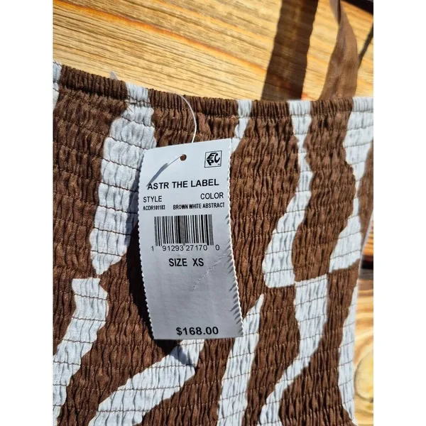 NWT Astr The Label Brown Mariella Halter Maxi Dress Size XS - Image 13