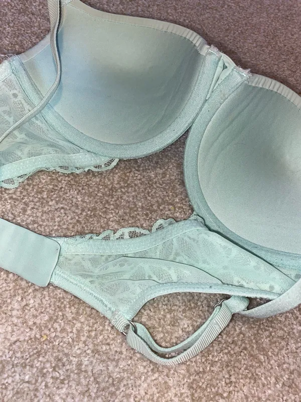 Aerie Light Blue Lace Push Up Bra - Image 3