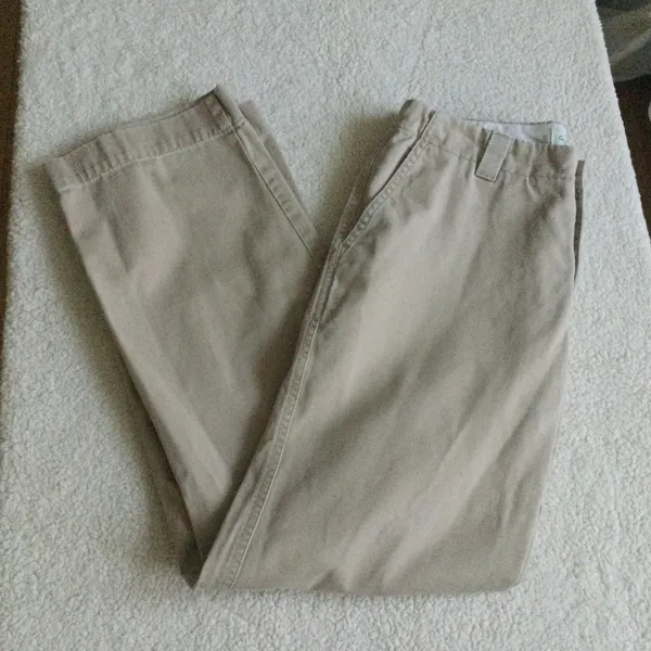 Gap Flat Front Bootcut Low Rise Khakis Y2K - Sz 4 - Image 2