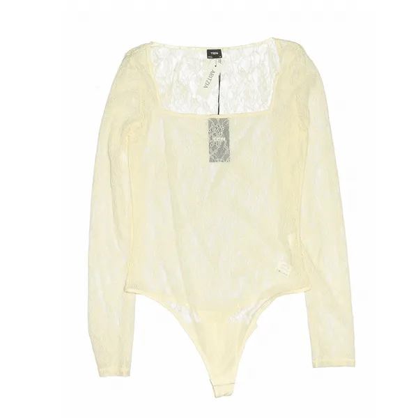 Aritzia TEN Ivory Lace Long Sleeve Bodysuit Medium Romantic Coquette Balletcore - Image 2