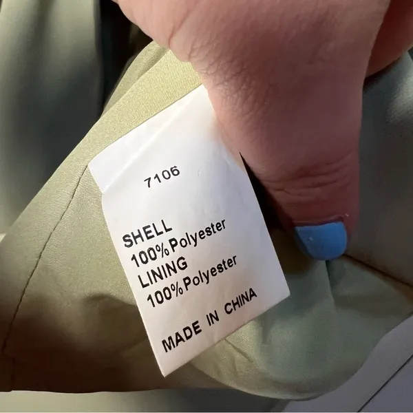 Prettygarden Women's Size Small Sleeveless Vest Light Sage Green One Button 7106 - Image 11