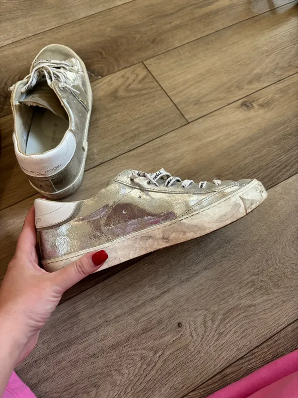 Philippe Model Slide On Sneaker Gold Size 6.5 - Image 4