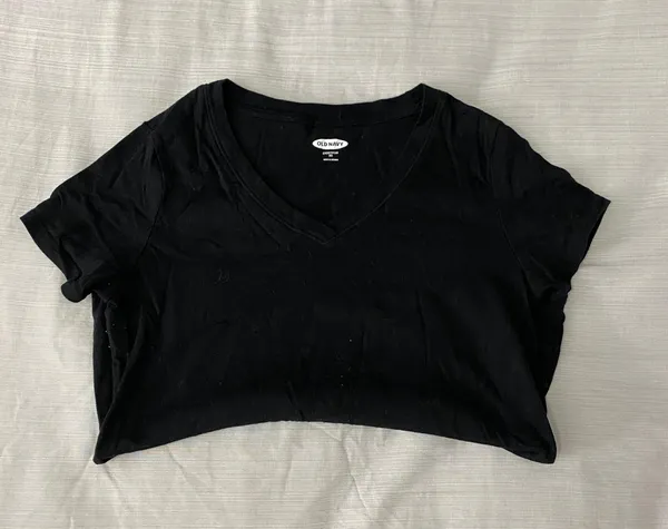 Old Navy Black V Neck Shirt - Image 2