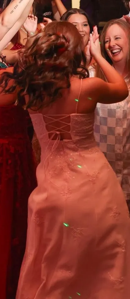 Prom Dress Pink Size 4 - Image 3