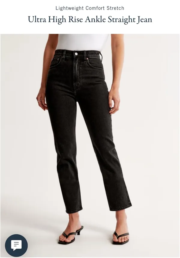 Abercrombie High-Rise Ankle Straight Jeans - Image 2