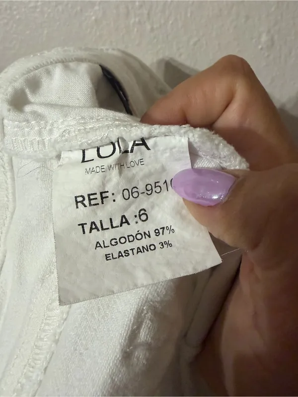 Lola Made with love White High-Rise Straight Jeans size 6 - Image 5