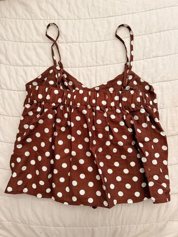 & Other Stories Polka dot flowy tank - Image 2