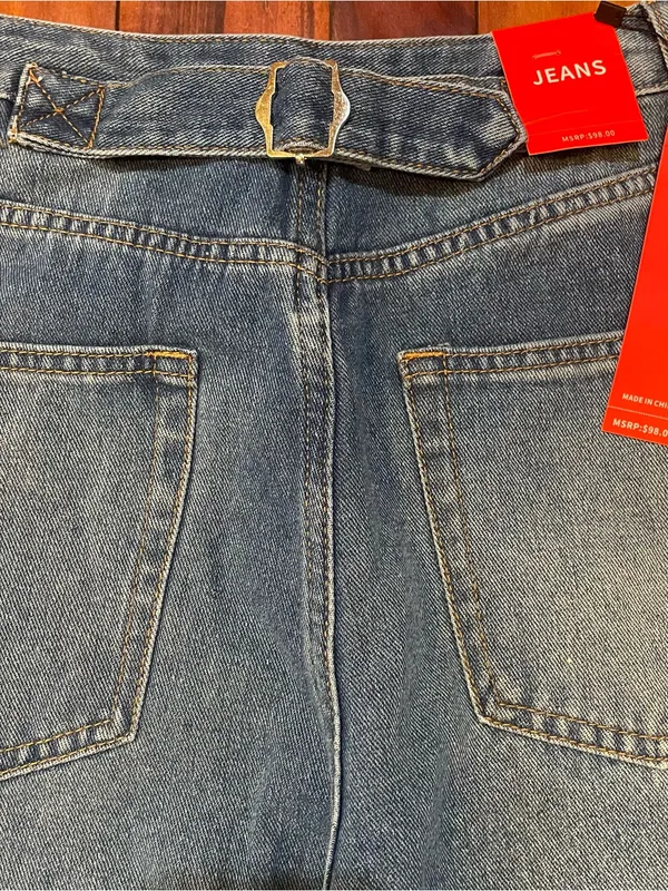 Barrel Leg High Rise Jeans Women’s 8 Y2K 90s Streetwear Normcore Medium Wash - Image 6