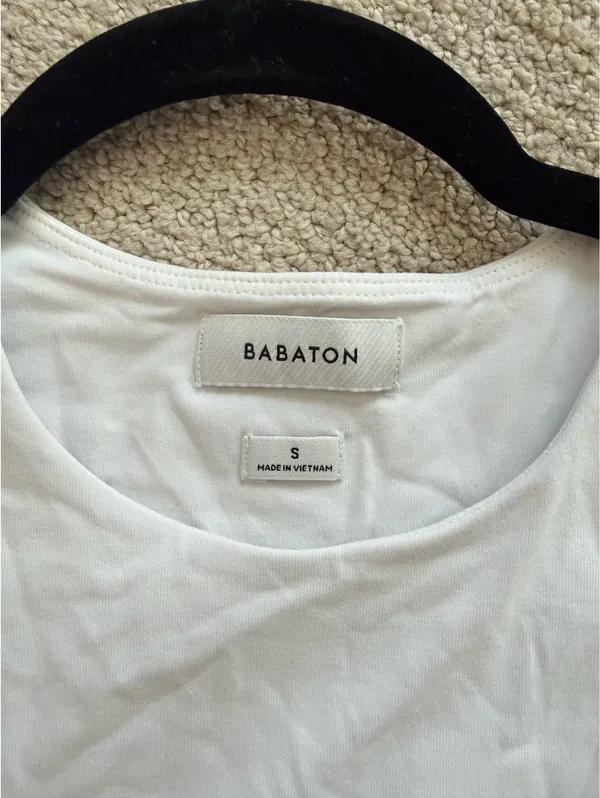 Aritzia Babaton White Tank Top - Image 3