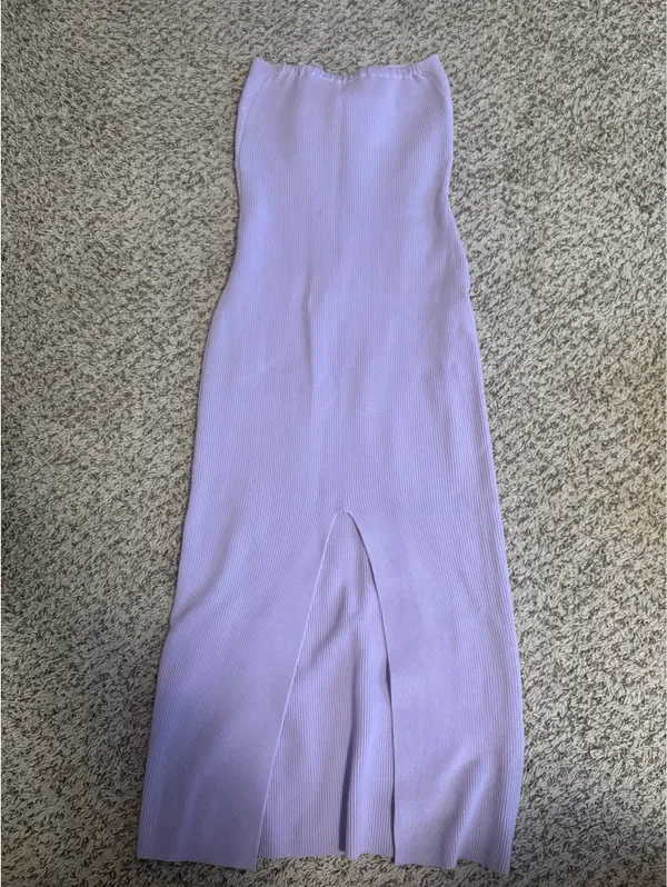 purple bandeau dress Size L - Image 2