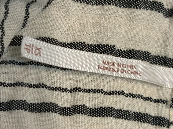 Free People Bishop Sleeves Striped Tunic Blouse Women's Size XS - Image 7
