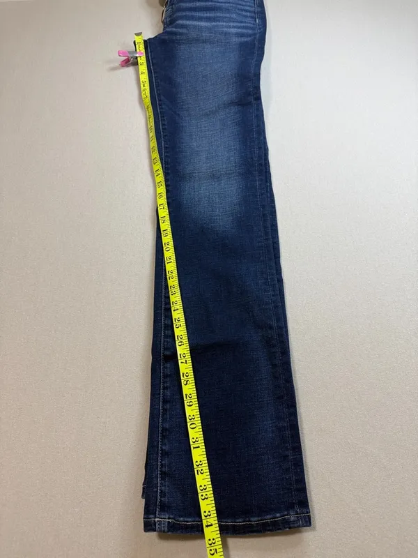 BKE Women's Dark Indigo Straight Leg Jeans - Image 5