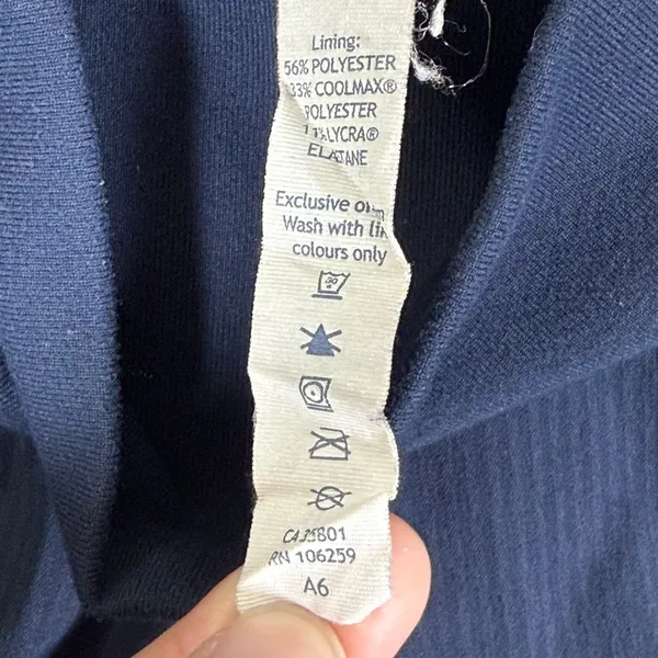 Lululemon Street To Studio‎ Crop Pant Midnight Navy Size 10 Ribbed Jogger 9150 - Image 7