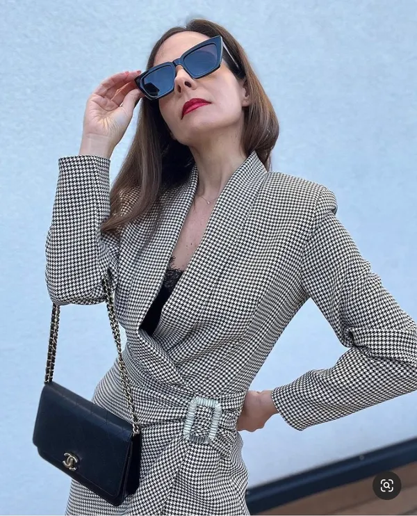 ZARA Houndstooth Blazer Dress - Image 10