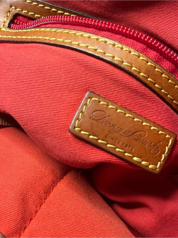 DOONEY & BOURKE Blakey Collection Filmed Satchel Tote Turquoise Blue - Image 4