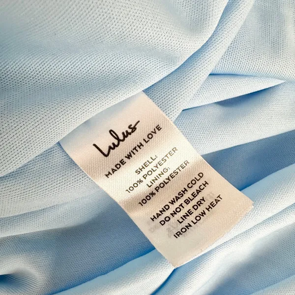 Lulus Endlessly Darling Light Blue Mesh Tiered Tie-Strap Maxi Dress Large NWT - Image 11
