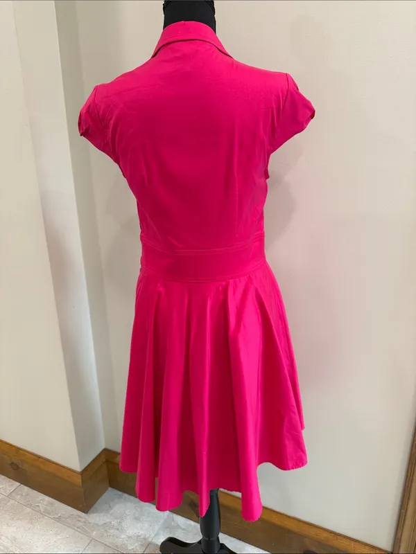 Betsey Johnson NWOT Y2K Pink Label Sz 8 Dress Fit Flare Cap Sleeve - Image 4