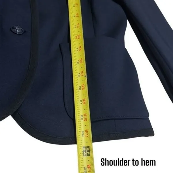Gap‎ The Academy Blazer Navy and Black Trim Academia Old Money Career 4 - Image 9