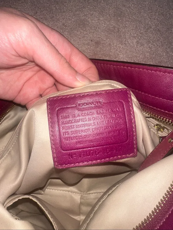 Coach Colette Hobo Bag Vibrant Pink Gold Hardware - Image 6