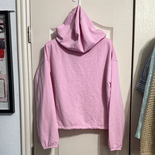 Adore Me Pink Fleece‎ Pullover Hoodie Sweatshirt Cozycore Loungewear Coquette - Image 3