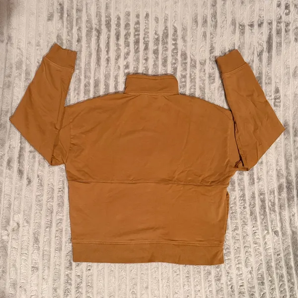 Richer Poorer Women Quarter Zip Sweatshirt Tobacco Brown Small Pullover - Image 7
