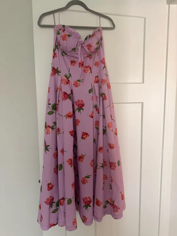 VICI Lavender Rose Floral Maxi Dress - Image 3
